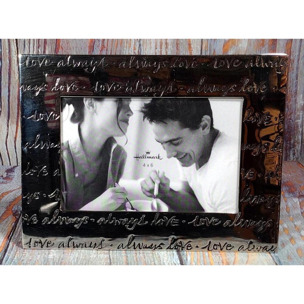 Hallmark 4x6 Silver Picture Frame with 'Love Always' Engraving‎